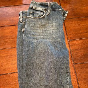 Loft Curvy High Waist Skinny Ankle Jeans